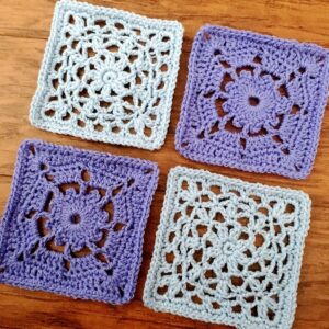Vibrant Vintage CAL - Overzicht alle grannies 30 Vibrant Vintage CAL granny Carolyn