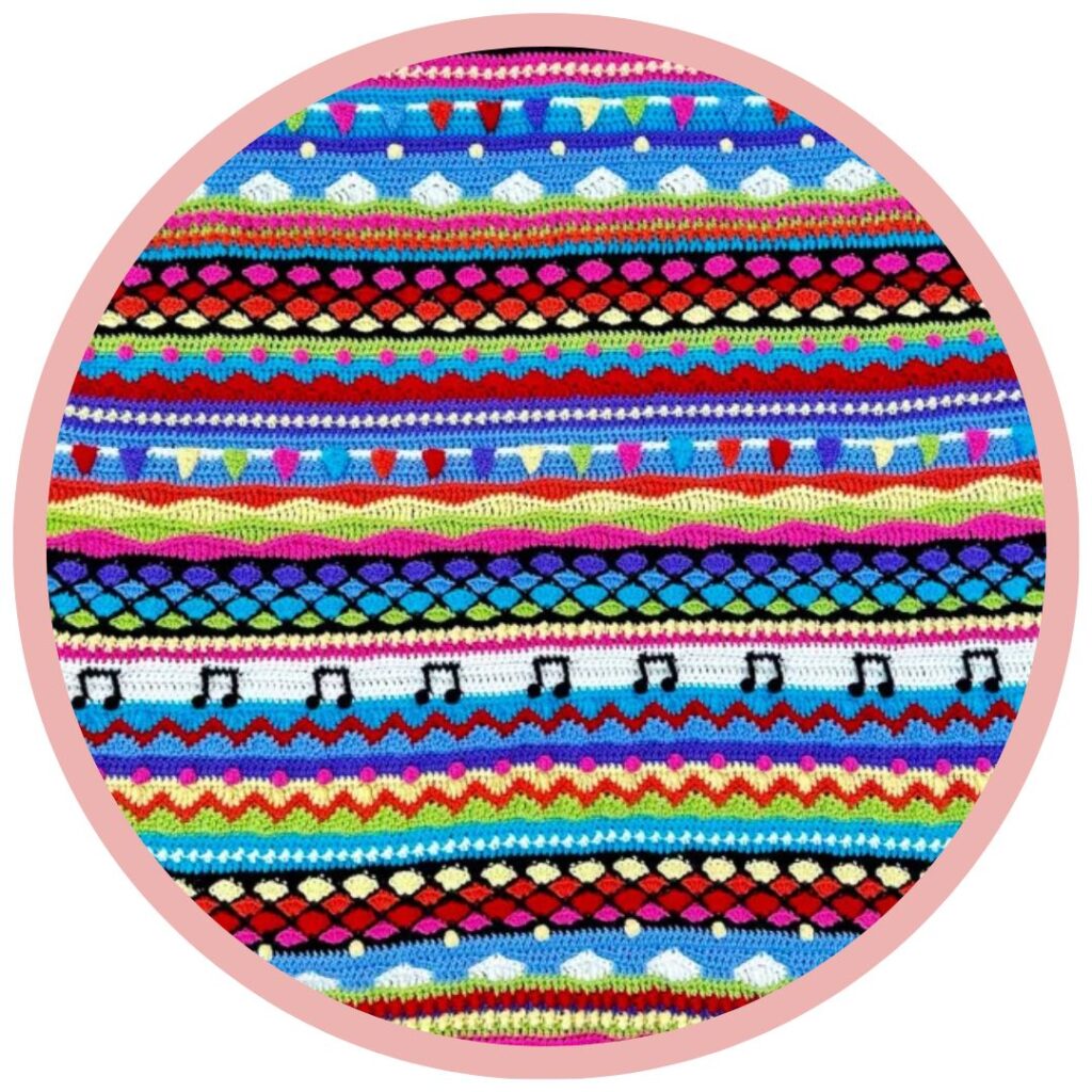 Haakpatroon Festival Fever - Deel 3 2 Festival Fever Coastal Crochet Galerij