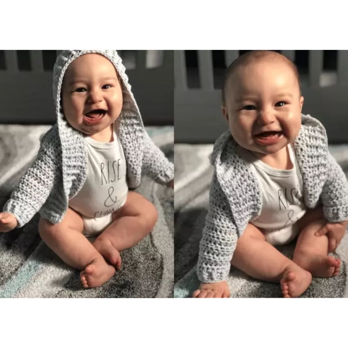 Painted Canyon Cardigan - Gratis Haakpatroon (maat 6 maanden)