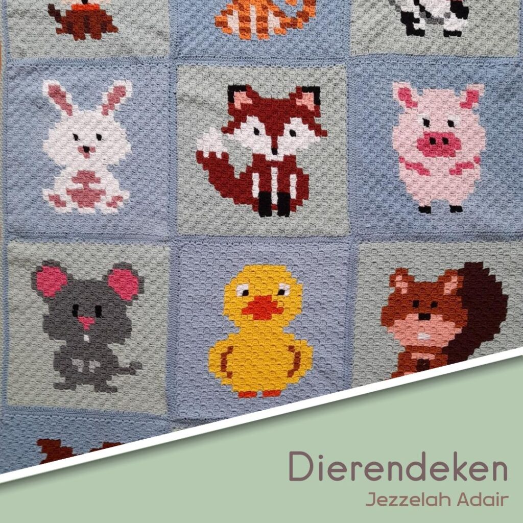 Deken haken: 15 gratis patronen en alles wat je moet weten 10 Dierendeken - Productfoto