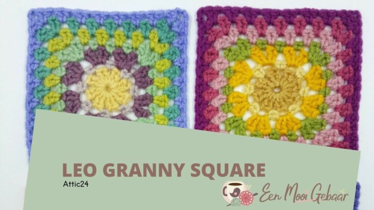 Leo Granny Square – Gratis haakpatroon