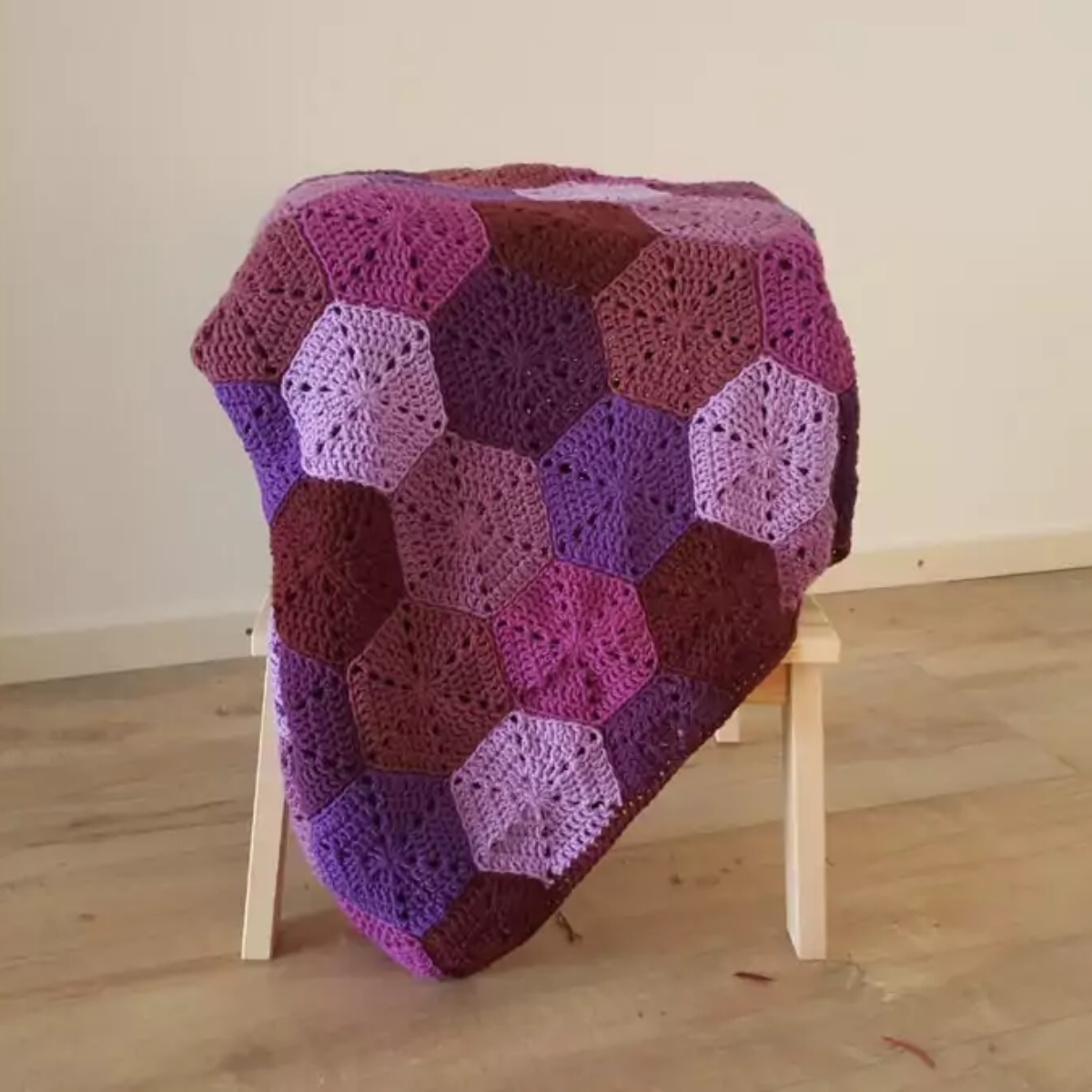 Hexagondeken - Gratis Nederlands haakpatroon