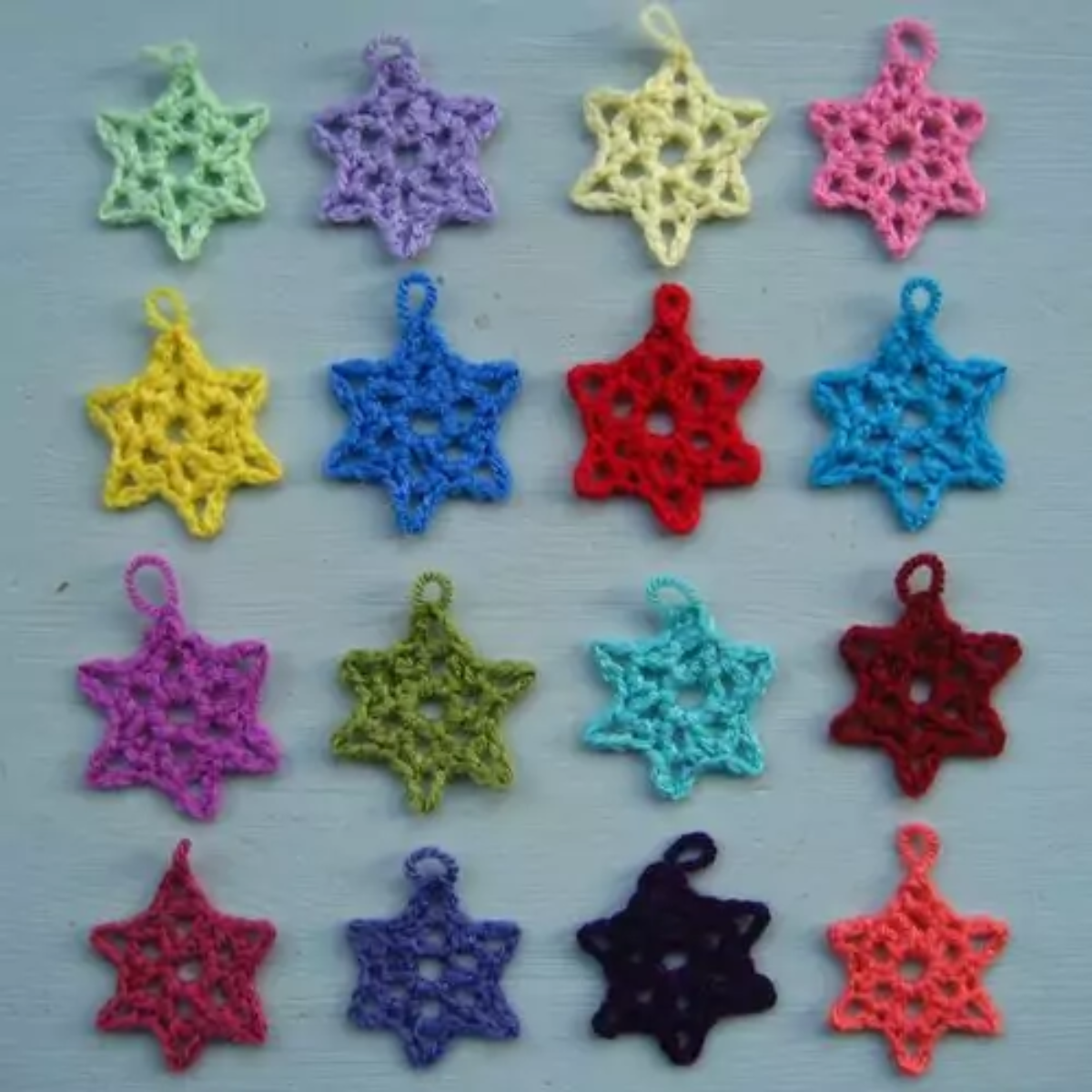 Gratis haakpatroon Kanten Sterretjes - Decoratie - Geschikt voor restjes garen