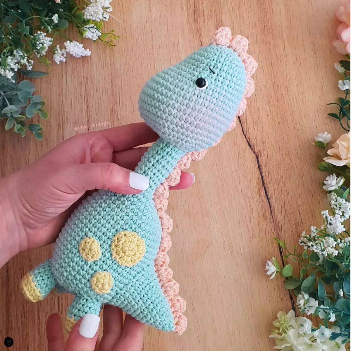 Dinosaurus knuffel haken
