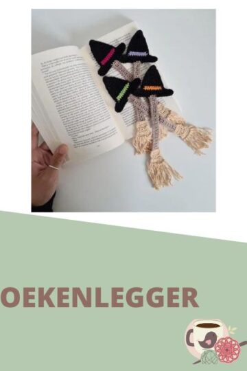 Heks boekenlegger haken 15 Heks boekenlegger Just Kimberley