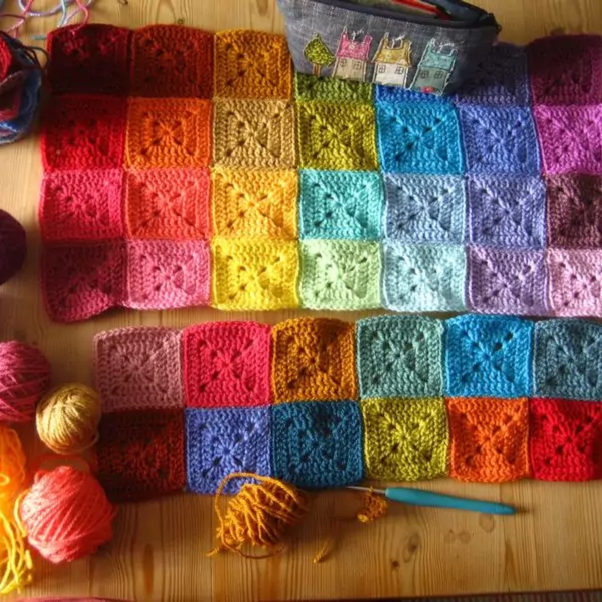 Dichte Granny Square mét Videotutorial