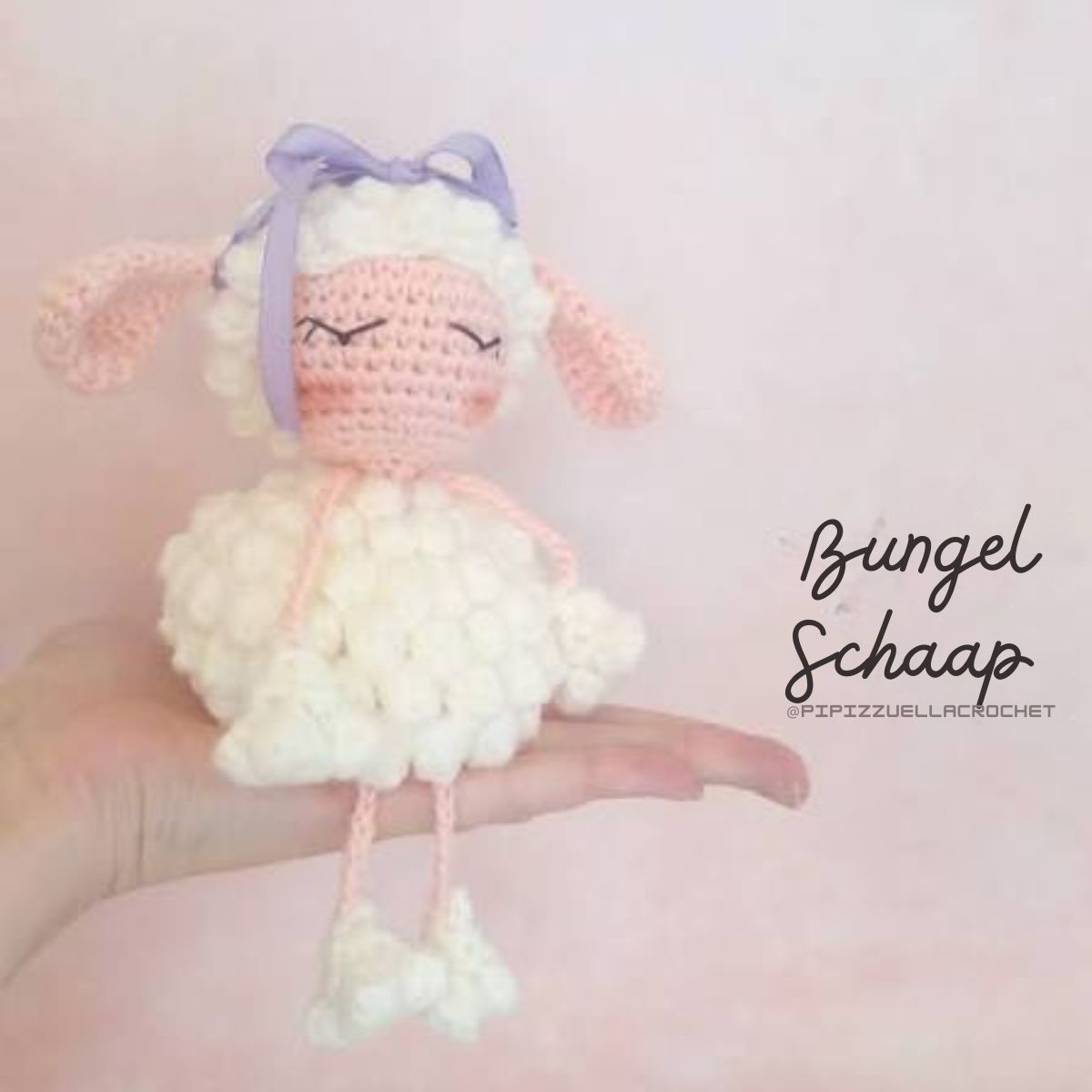 Bungel Schaap - Sleutelhanger - Pipizzuella Crochet - Gratis Haakpatroon