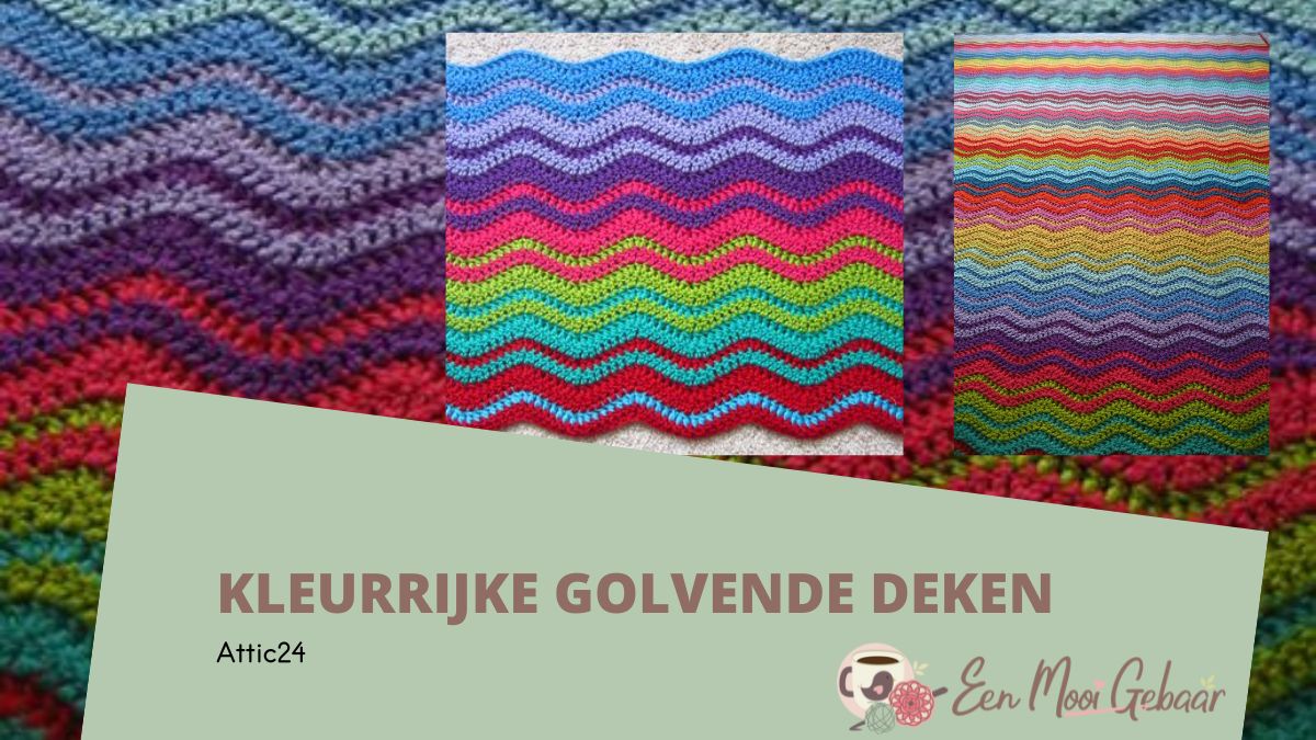 Kleurrijke golvende deken omslagfoto