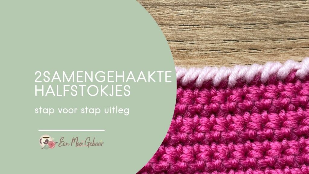 Halfstokjes in derde lus haken 49 2samengehaaktehalfstokjes Omslagfoto