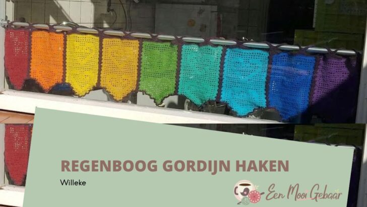 Regenboog Gordijn Haakpatroon