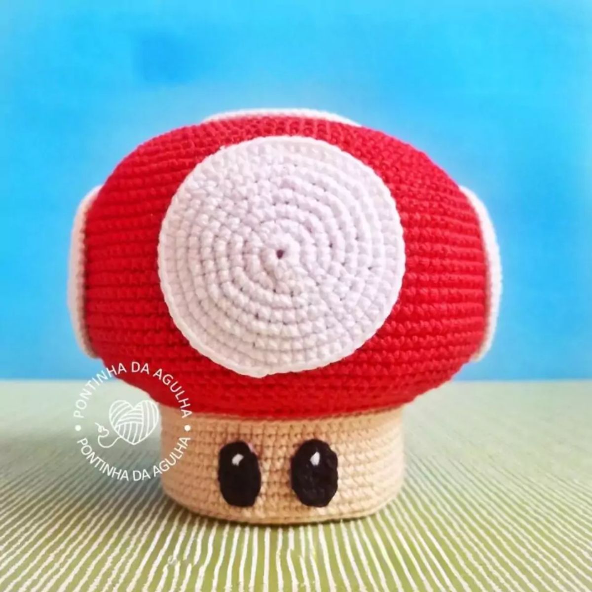 Kawaii Paddenstoel Haakpatroon