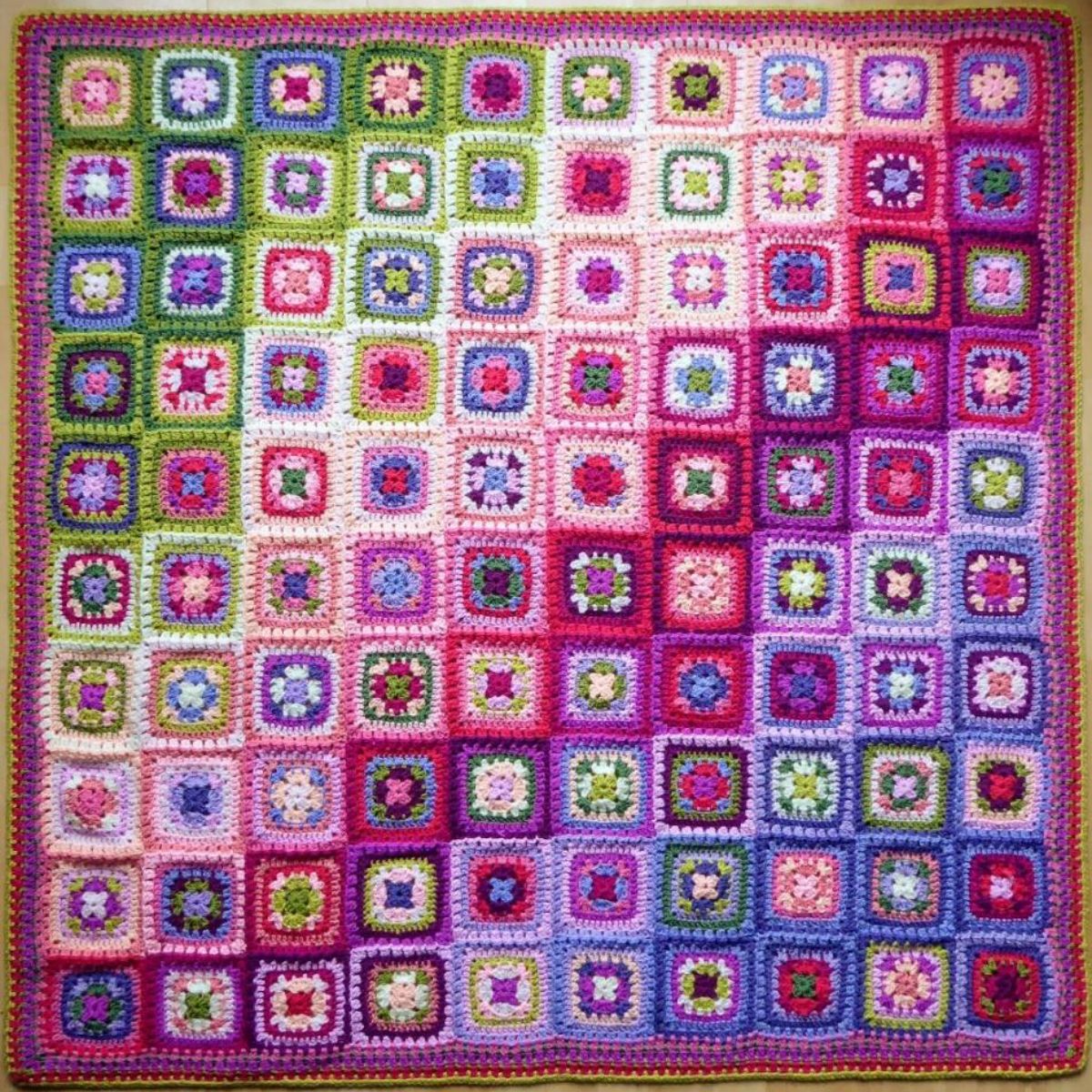 Sweet Pea Harmony Deken Haken 3 Sweet Pea Harmony Deken Haken