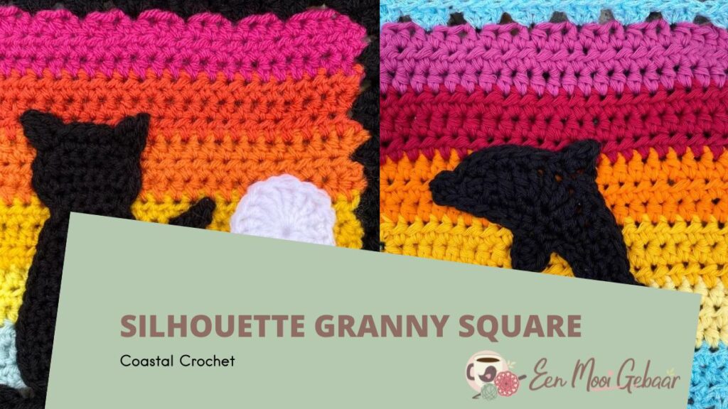 Coastal Crochet Silhouette Granny Squares Omslagfoto 1