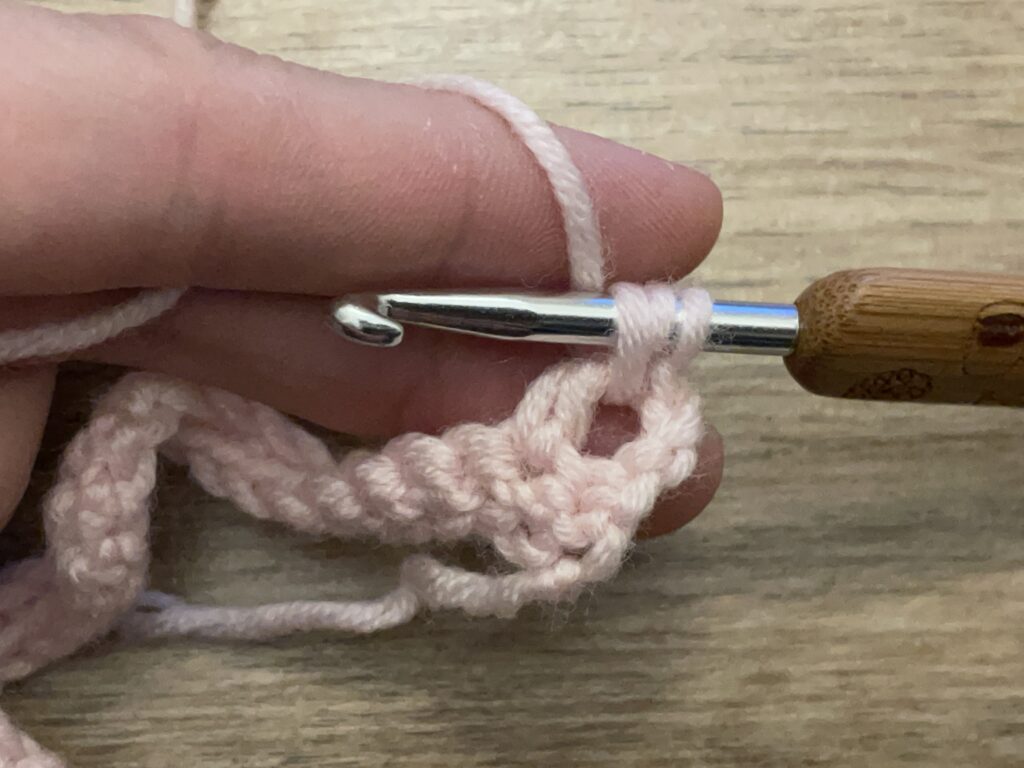 Parelsteek haken 13 Parelsteek stap 10