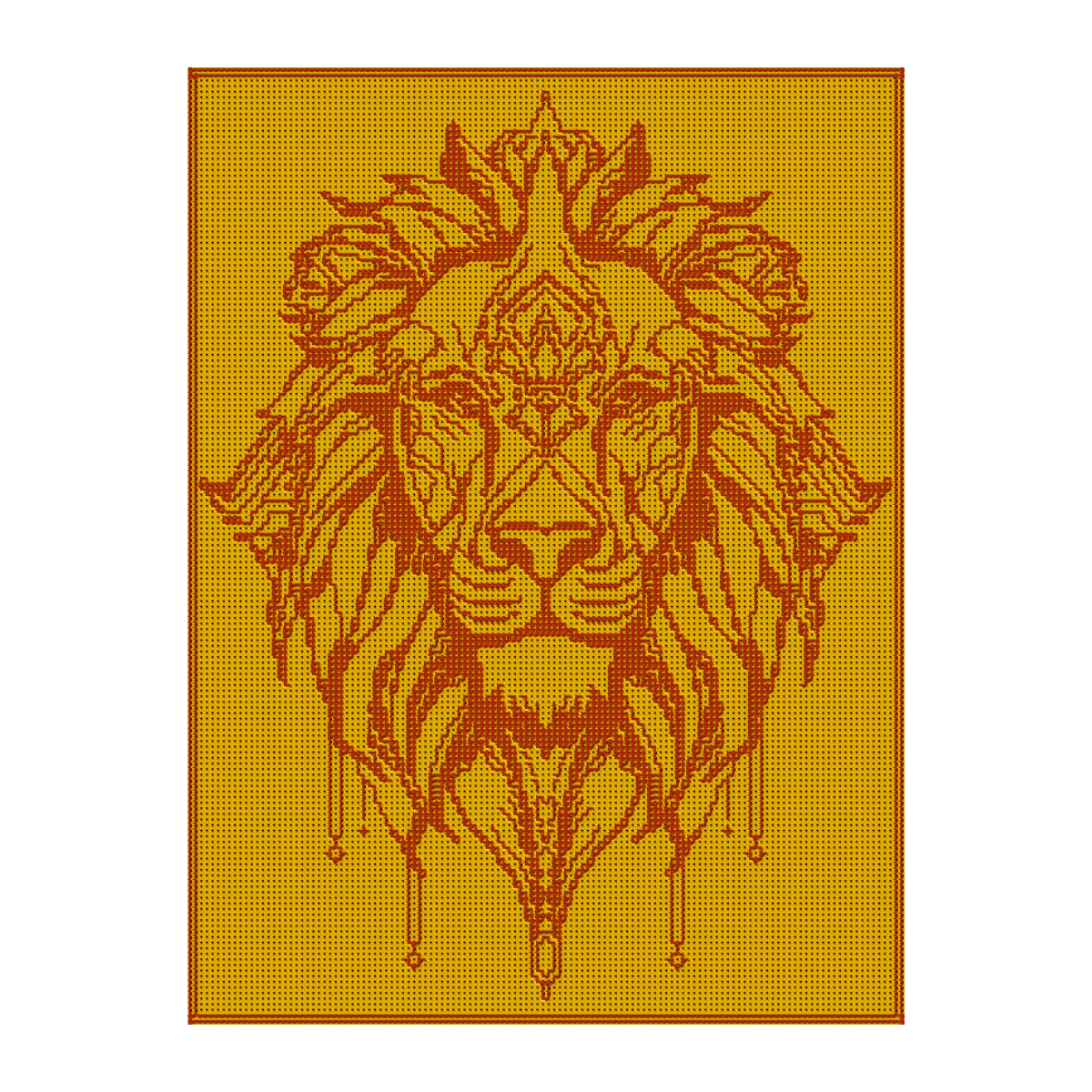 Nederlands haakpatroon leeuwen deken - Regal Lion King - Sonja Nube