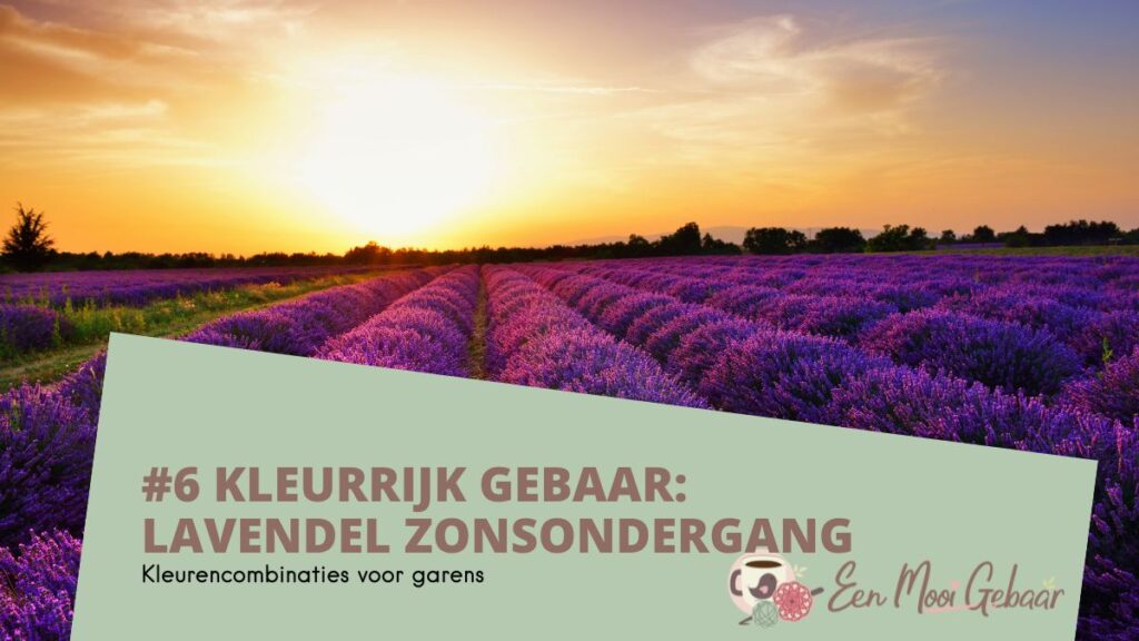 6 Kleurrijk Gebaar Lavendel zonsondergang Omslagfoto