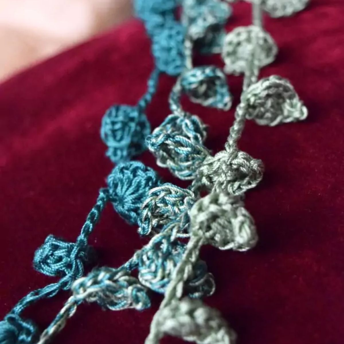 Klimop haken: Haarband of ketting