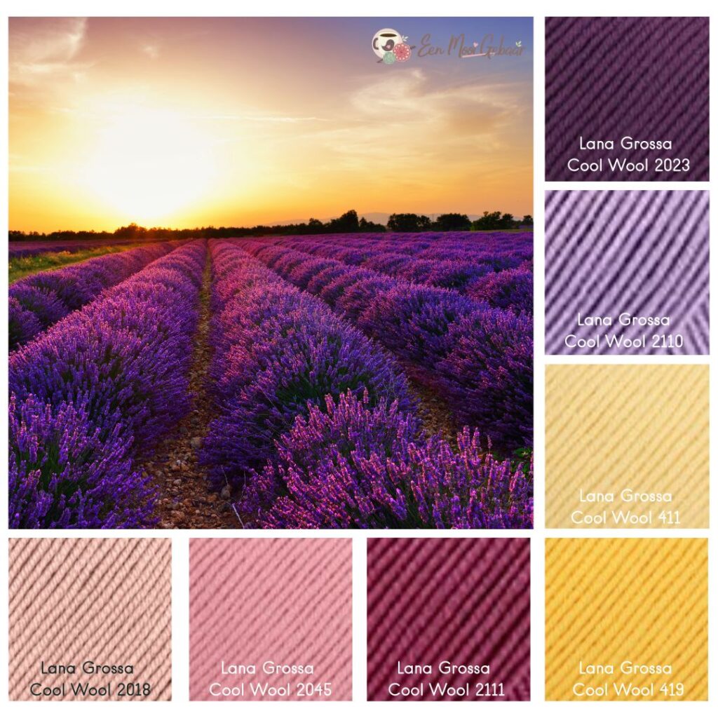 Lana Grossa Cool Wool Lavendel Zonsondergang