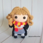 Hermelien Griffel Haken 233 Gratis haakpatroon Hermelien Griffel Haken - Amigurumi - Geschikt voor restjes garen - haaknaald 1 mm