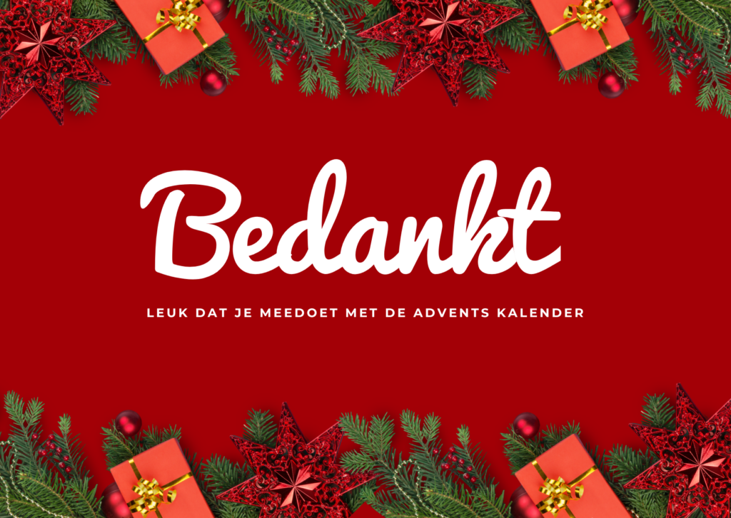 Rood Kerstmis Decoratie Kerst Bedankt Kaart