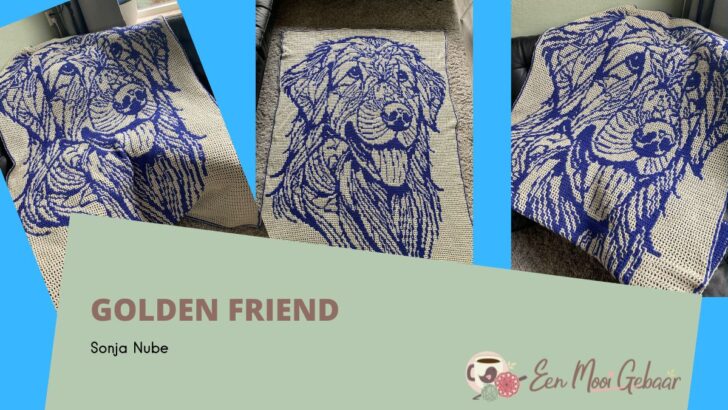 Nederlands haakpatroon golden retriever deken – Golden Friend – Sonja Nube