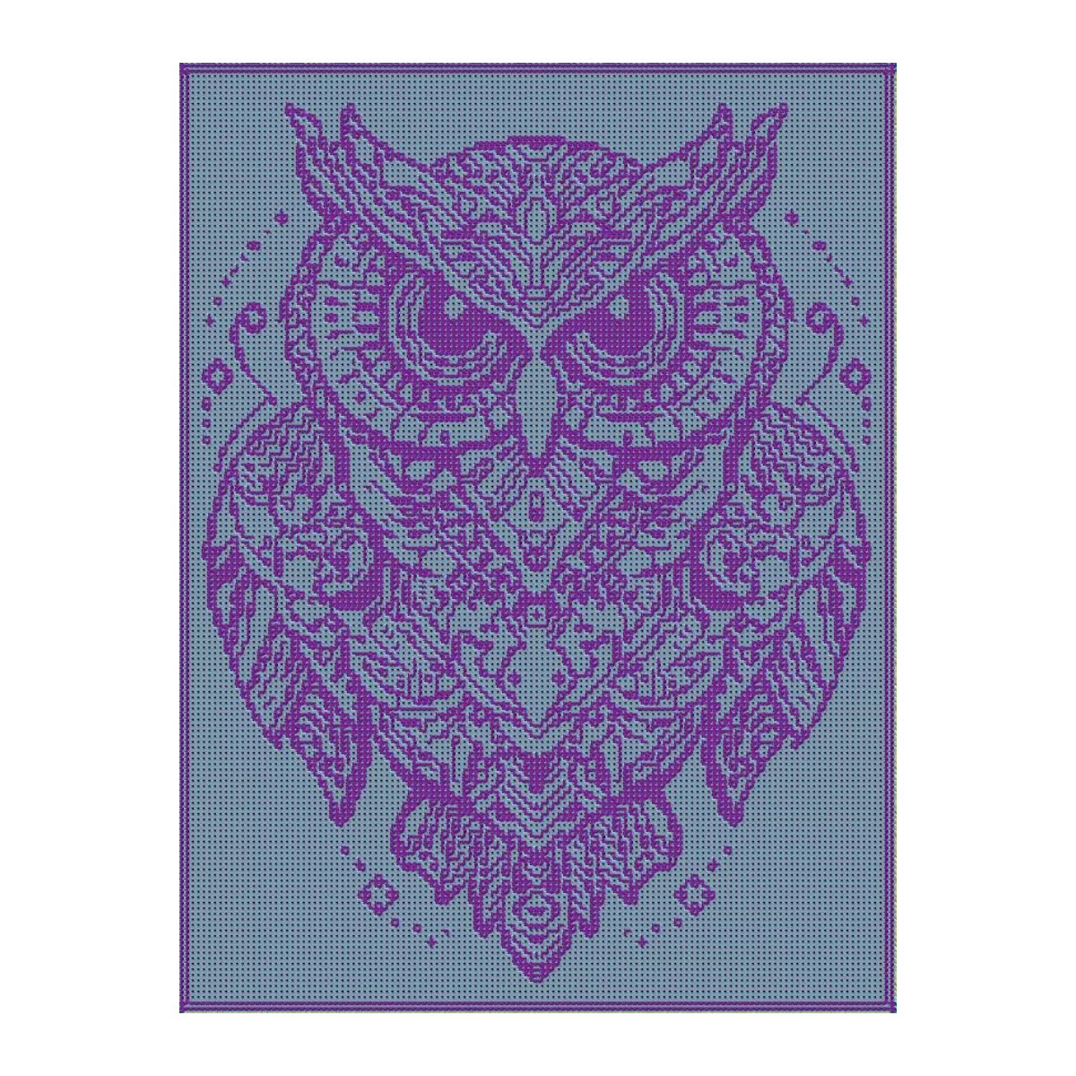 Nederlands haakpatroon uilen deken - Wise Owl - Sonja Nube