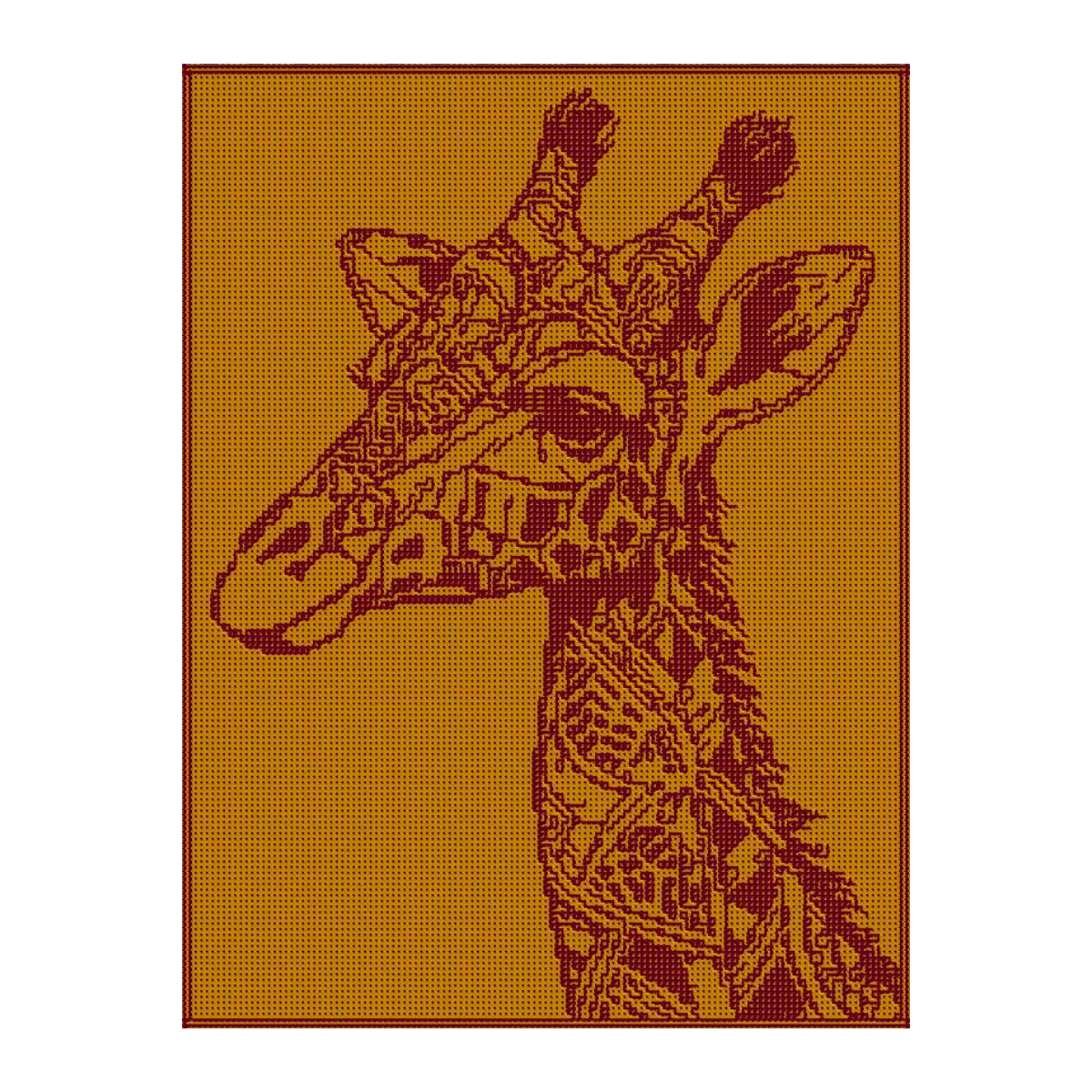 Nederlands haakpatroon giraffen deken - Giraffe's Serenade - Sonja Nube