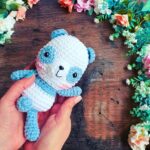 Panda Beer Haakpatroon 225 Gratis haakpatroon Panda Beer Haakpatroon - Amigurumi, Knuffel - Geschikt voor restjes garen - haaknaald 4.5 mm