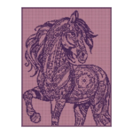 Nederlands haakpatroon paarden deken - Noble Stallion - Sonja Nube 239 Gratis haakpatroon Nederlands haakpatroon paarden deken - Noble Stallion - Sonja Nube - Deken - Scheepjes Colour Crafter, ...