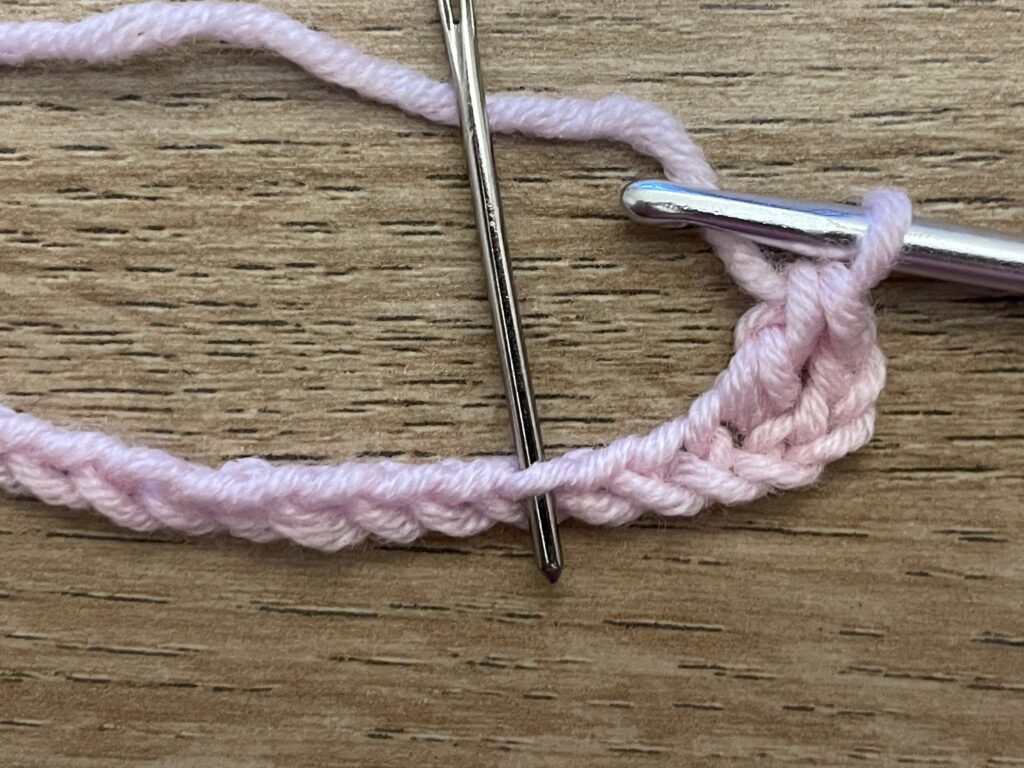 Distelsteek haken 9 Distelsteek stap 4