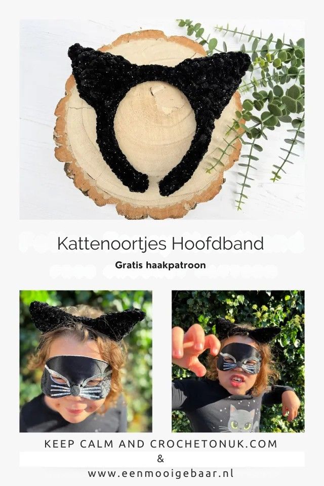 Kattenoortjes Hoofdband Haakpatroon