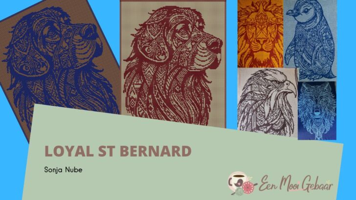 Nederlands haakpatroon St Bernhard deken – Loyal St Bernard – Sonja Nube