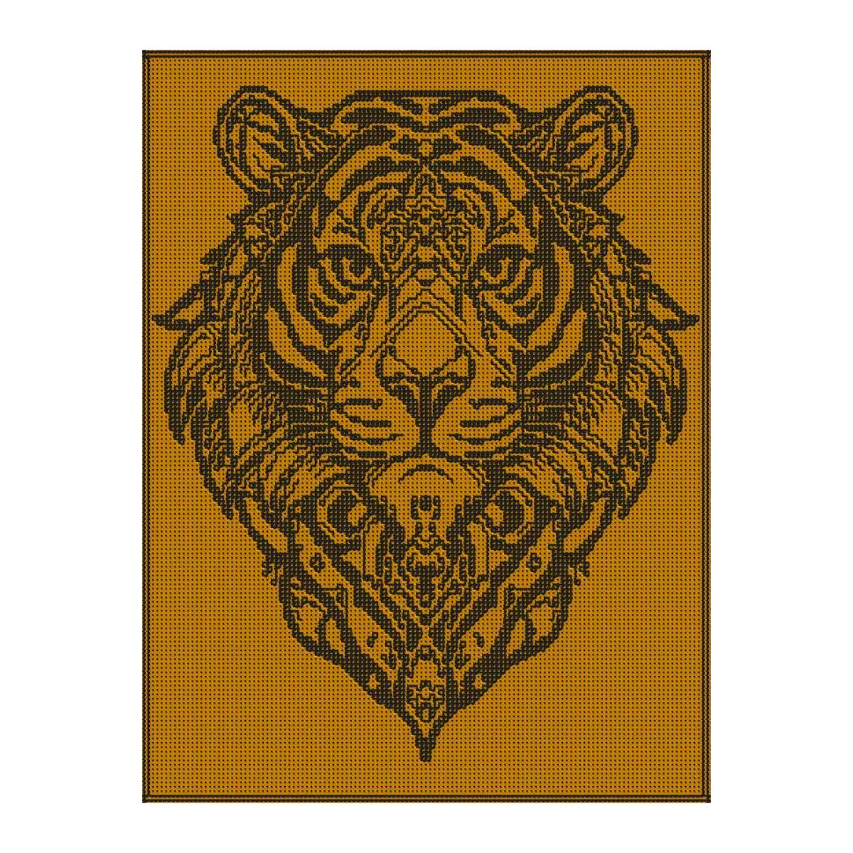 Nederlands haakpatroon tijgers deken - Tiger's Essence - Sonja Nube