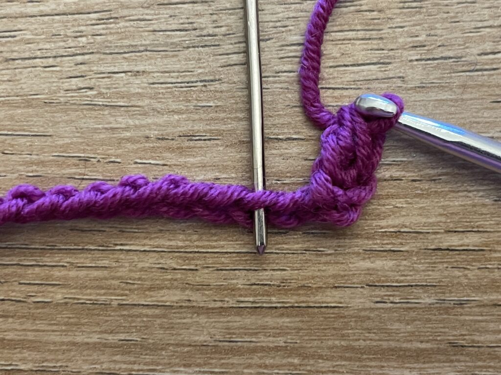 Zandsteek haken 10 Zandsteek stap 4