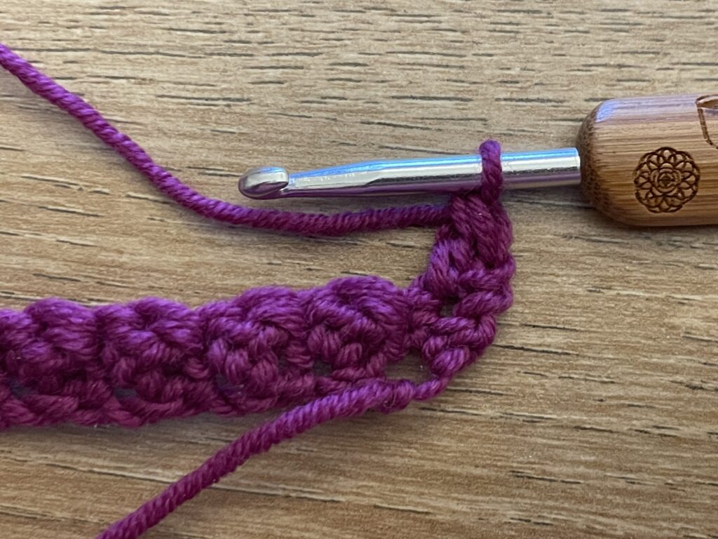 Zandsteek haken 15 Zandsteek stap 9
