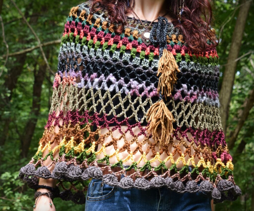 Dagdromer Poncho Haakpatroon 3 Dagdromer Poncho Morale Fiber 3