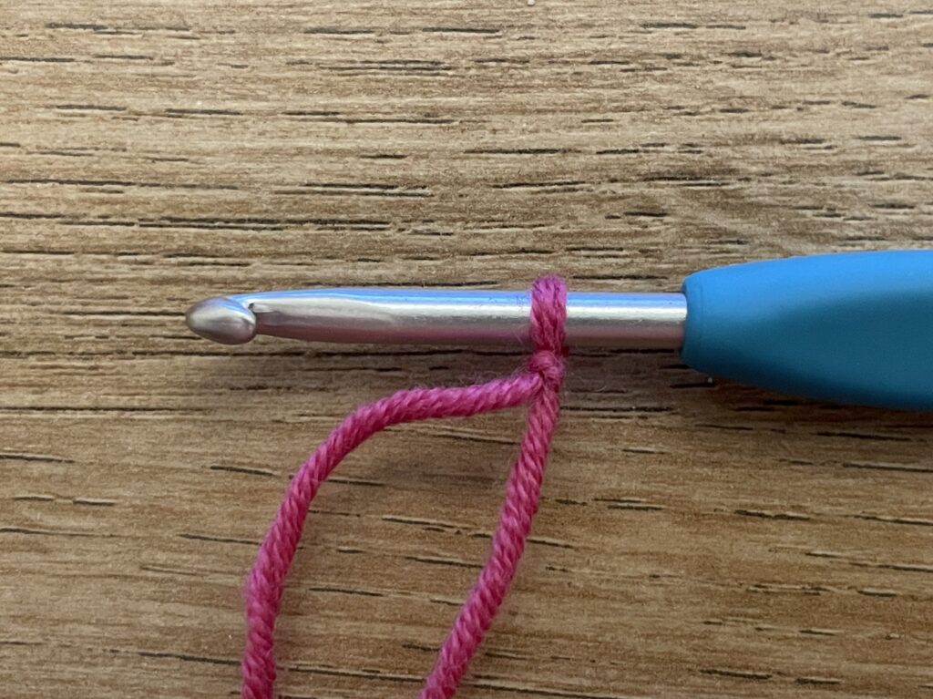 Al hakend halfstokjes opzetten 5 Hakend halve stokjes opzetten stap 1