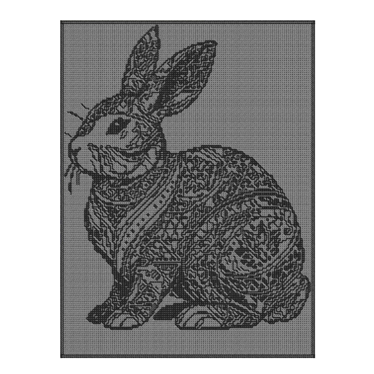 Nederlands haakpatroon konijnen deken - Rabbit of Eternal Hills - Sonja Nube