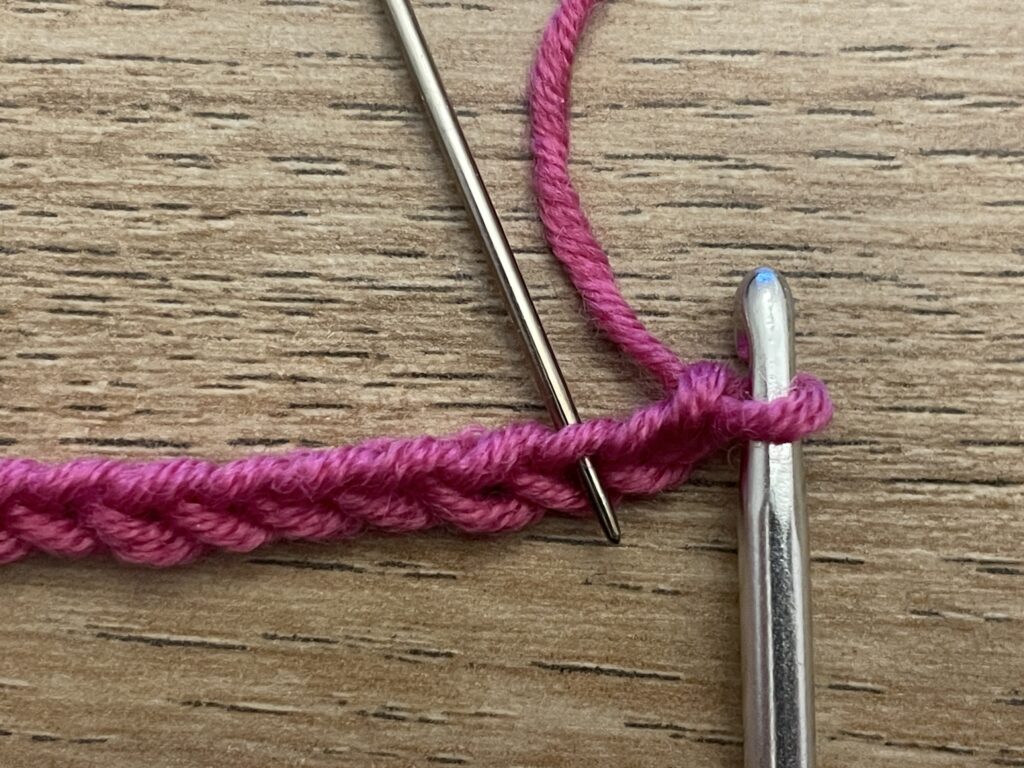 Vlechtsteek haken 7 Vlechtsteek stap 2