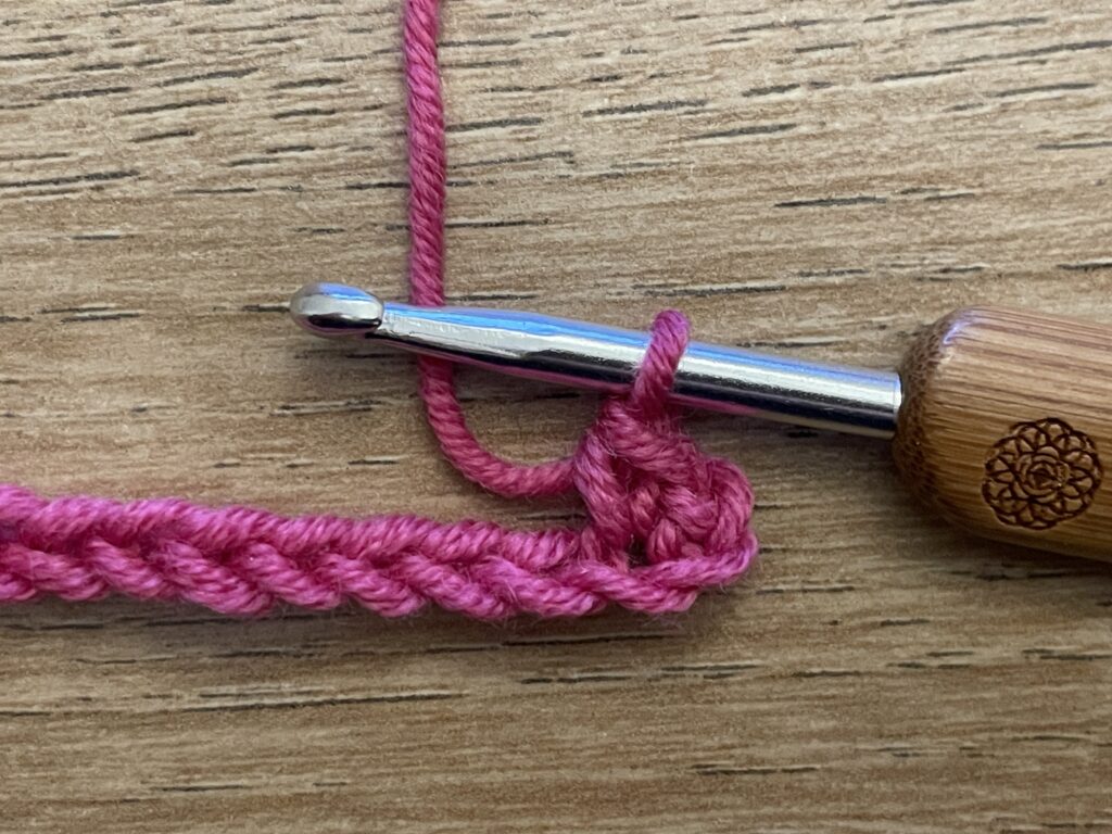 Vlechtsteek haken 8 Vlechtsteek stap 3