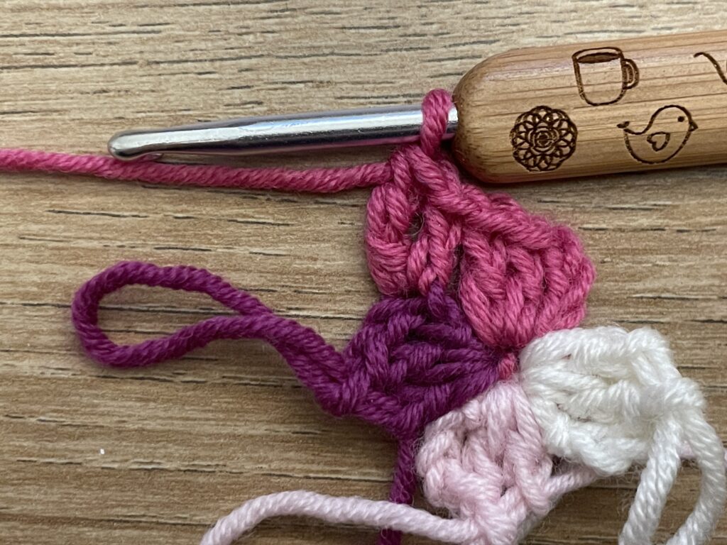 Vierkant spiraal stap 14