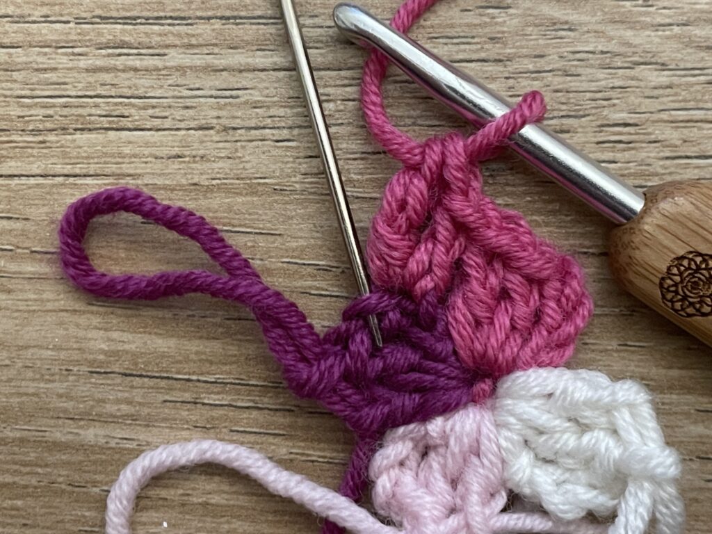 Vierkant spiraal stap 15
