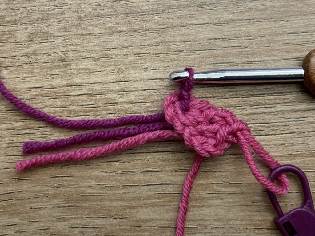 Vierkant spiraal stap 8