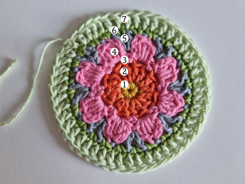 Bloemenpers Mandala 6 Haakpatroon Bloemenpers 6