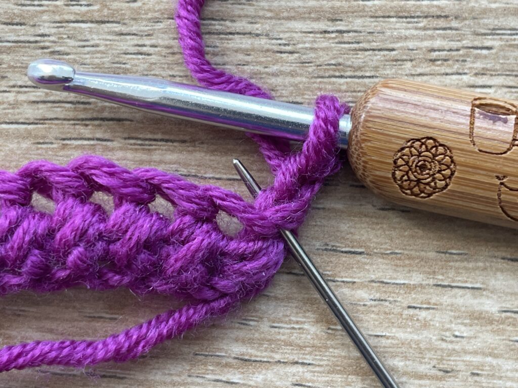 Halfstokje paarsgewijs stap 12