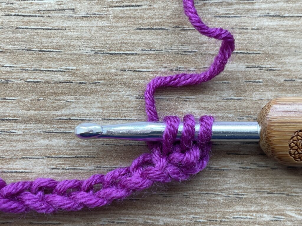 Halfstokje paarsgewijs stap 3