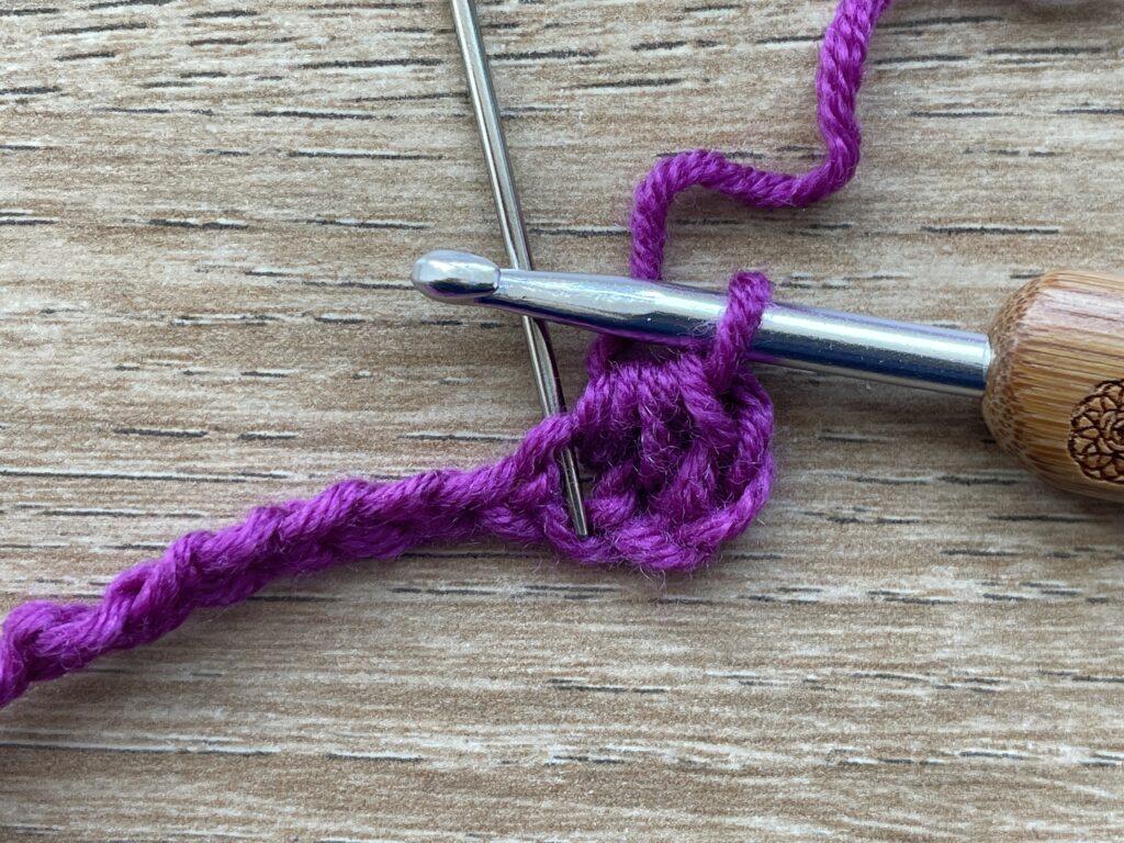 Halfstokje paarsgewijs stap 6