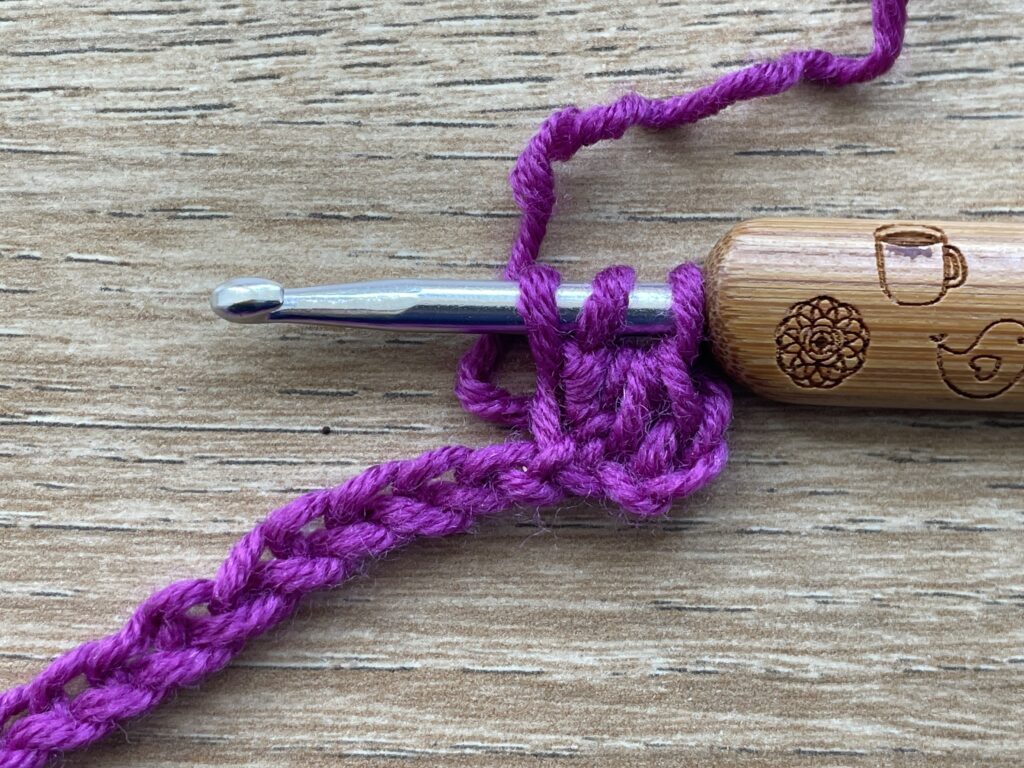 Halfstokje paarsgewijs stap 7