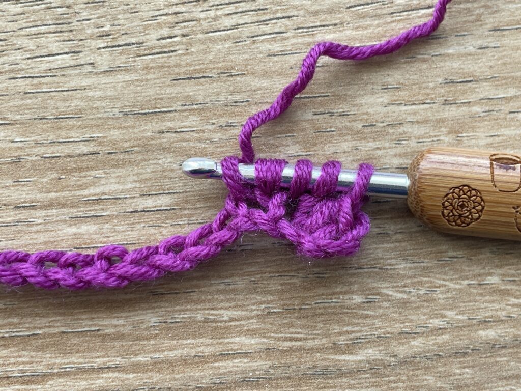 Halfstokje paarsgewijs stap 8