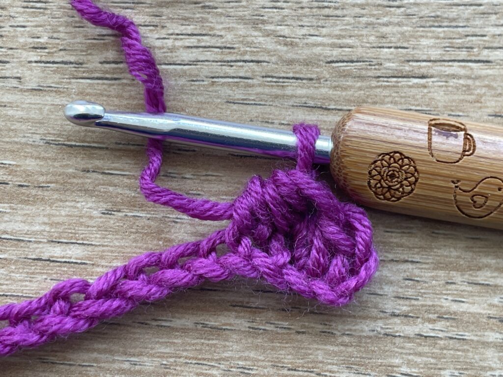 Halfstokje paarsgewijs stap 9